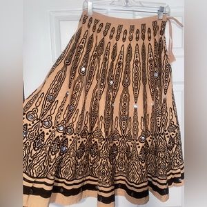 Brown Maxi Length Skirt